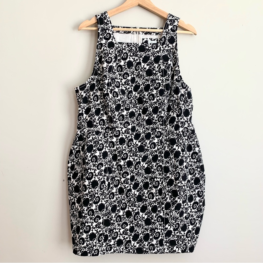 MAEVE Black Printed Sleeveless Dress NWT